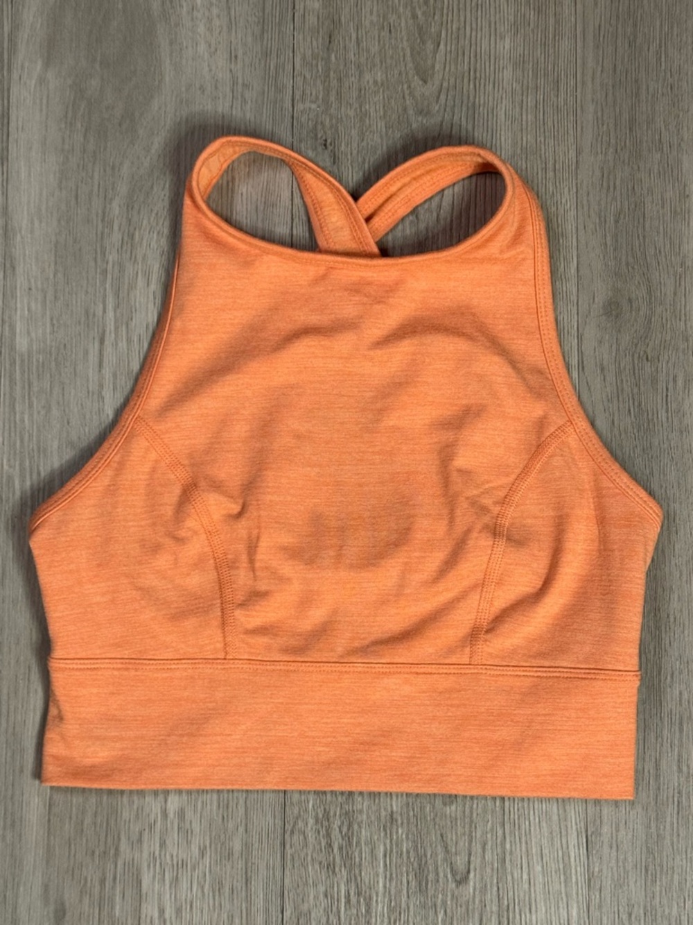 Joy Lab Peach Light Orange Longline Sports Running Bra Size XS